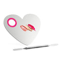 Makeup Mixing Palette, Stainless Steel Cosmetics Makeup Palette Foundation Cream Mixing Blending Artist Tool Makeup Tools with Spatula for Eyeshadow, Lipsticks, Nail Art
