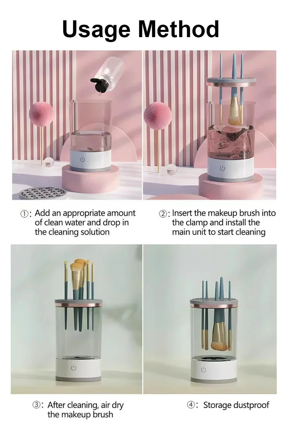 Electric Makeup Brush Cleaner