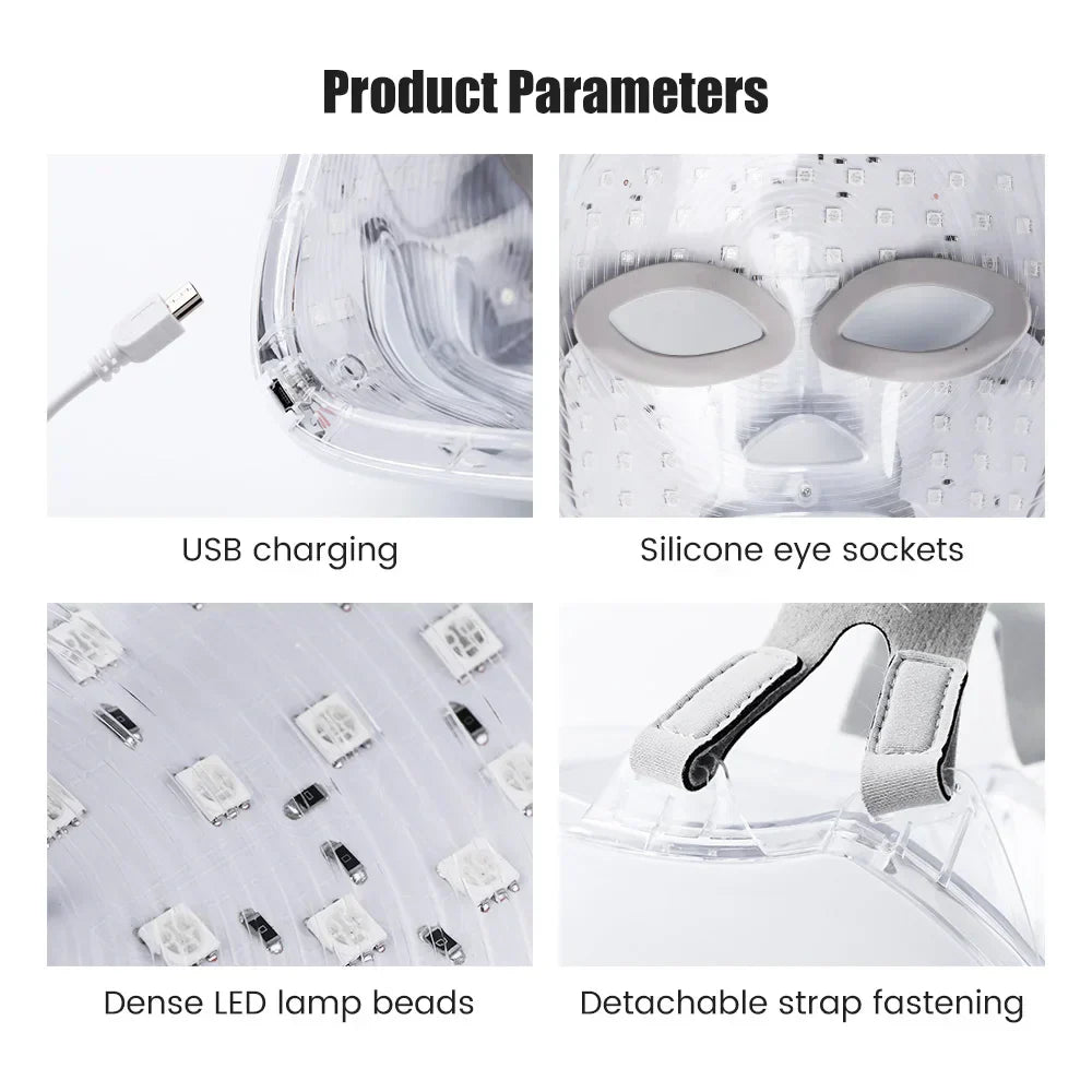Rechargeable Facial LED Mask